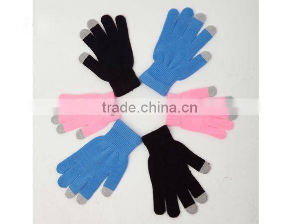 Customized Black iPhone Touch Screen Gloves With Print ZMR732
