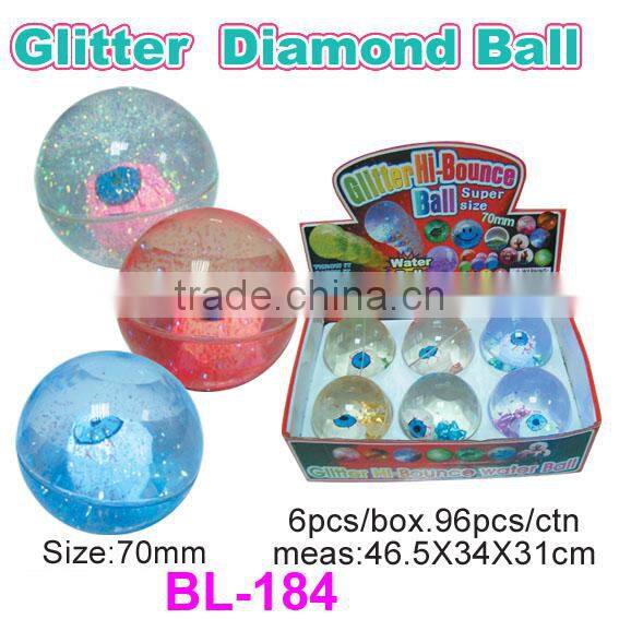 Plastic Bouncing Glitter Halloween Balls