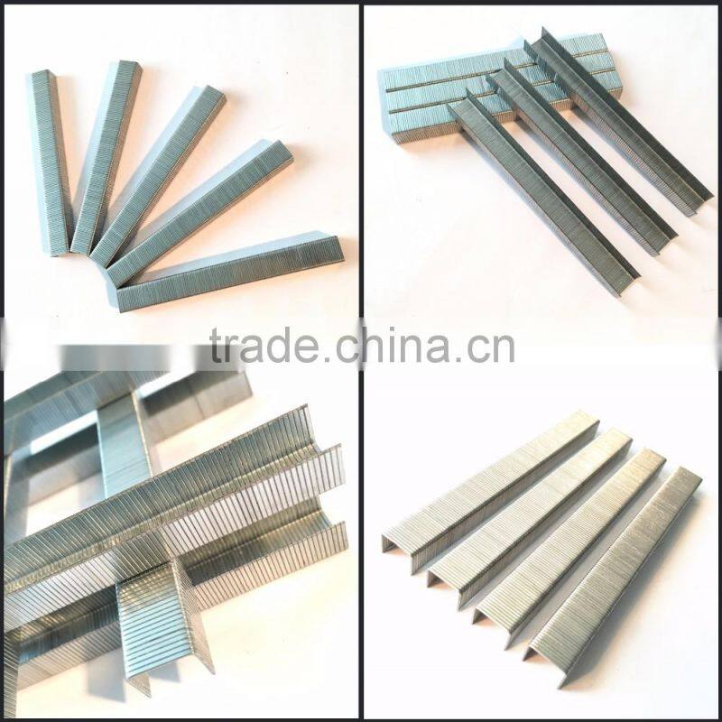 Pneumatic Nailer Staple wood furniture 6mm U Shape Staple Pins Gauge Silver Galvanized Code Nail Carton Seal Pin