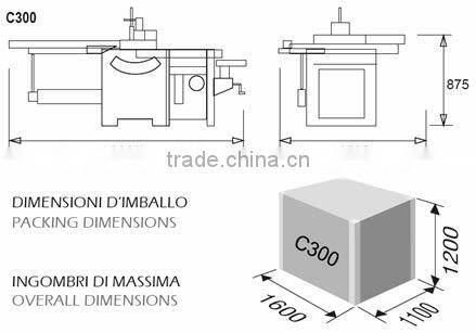 C300 Combination Woodworking Machines By CE Certification