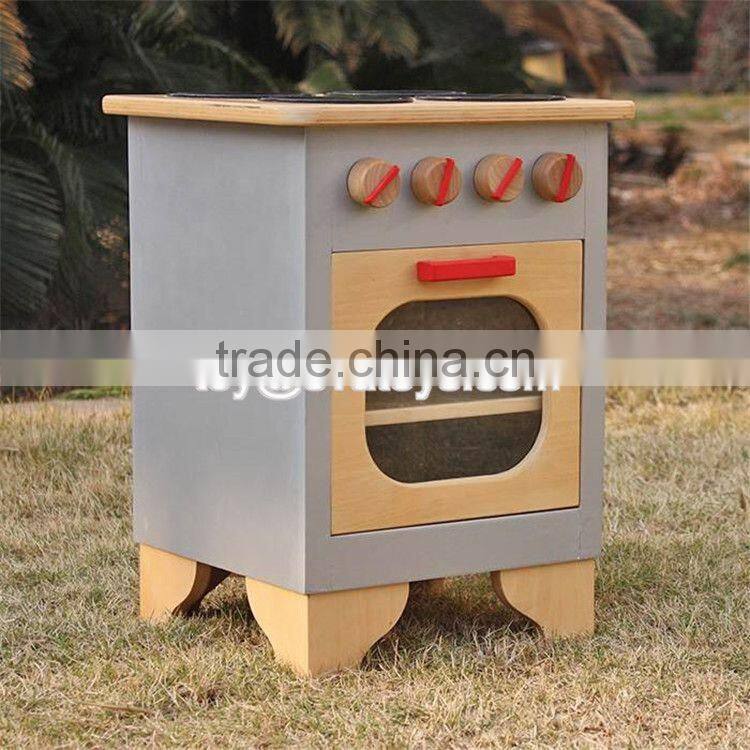 Pretend play kitchen toys wooden kids cooking set W10C301