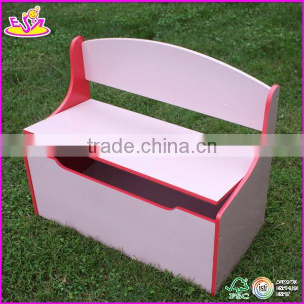 Hot new product for 2015 wooden home storage box for kids,cheap children home storage box,home folding chair storage box W08C013