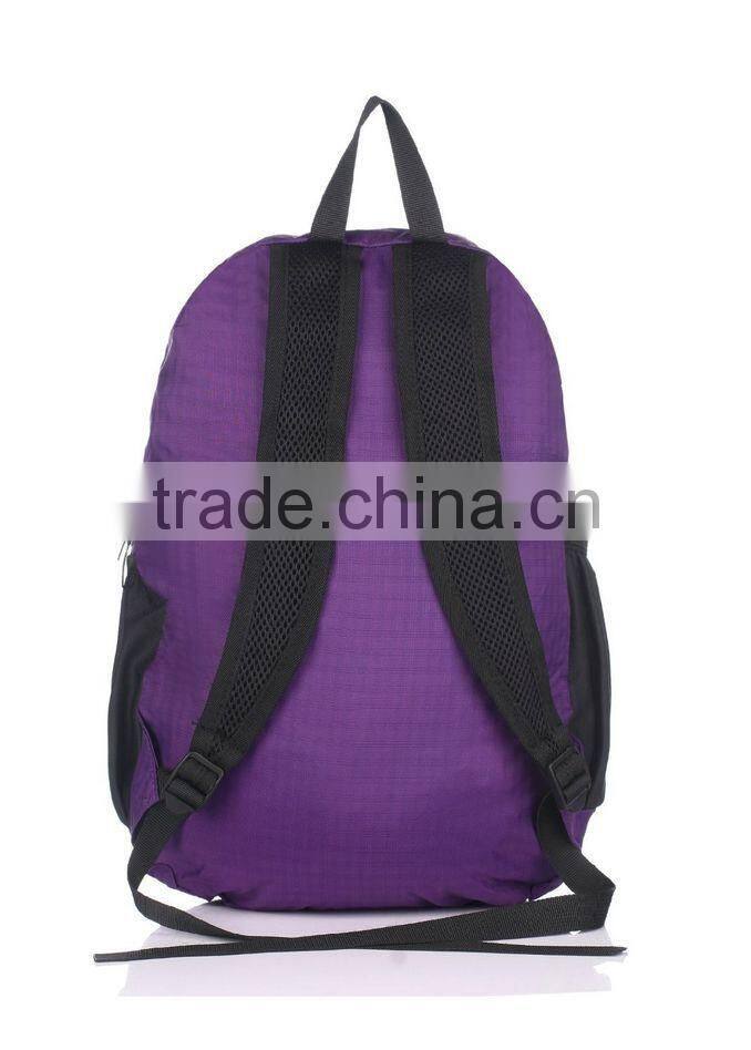 Waterproof light weight foldable backpack for hiking, Purple(CF-208)