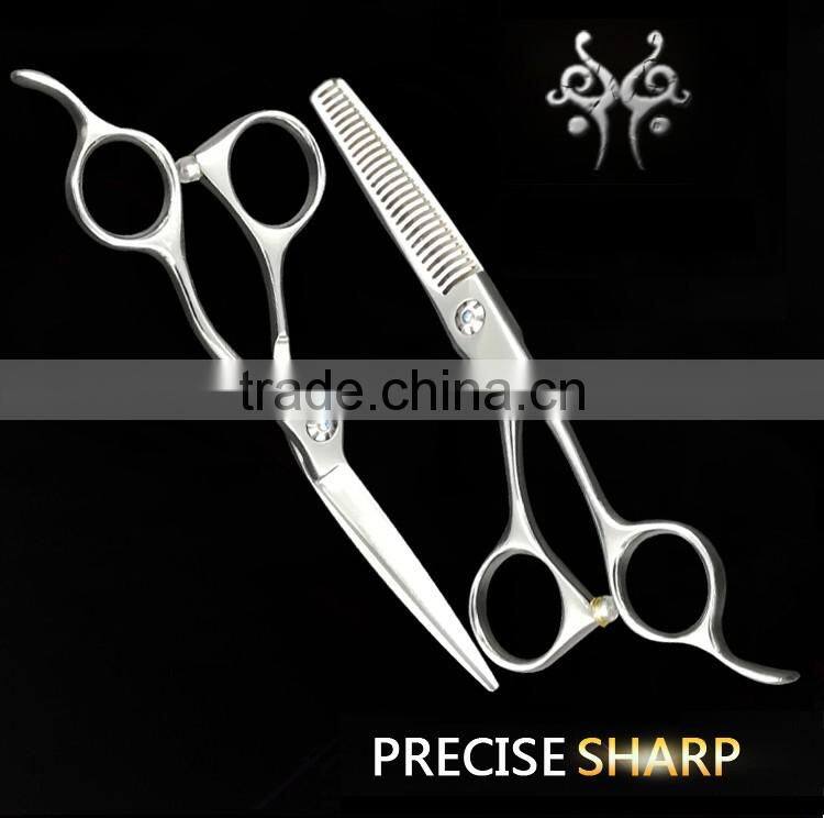 QJ-HS103 100% Pure Hand Made Hairdressing Scissors Convex Edge Blade Japanese Hair Cutting Scissors