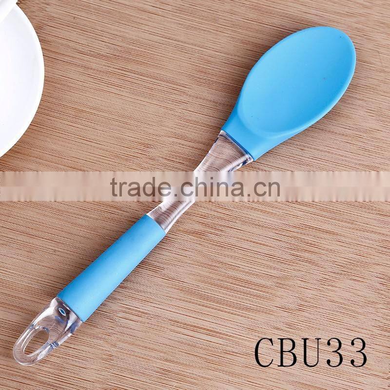Food grade high quality silicone scraper knife and silicone spoon set