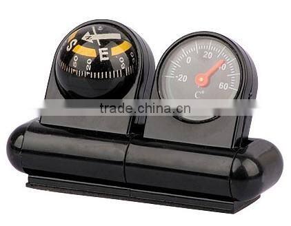 Auto compass and thermometer