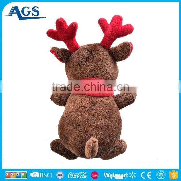 christmas plush toy cute lint bear wearing christmas decoration suit