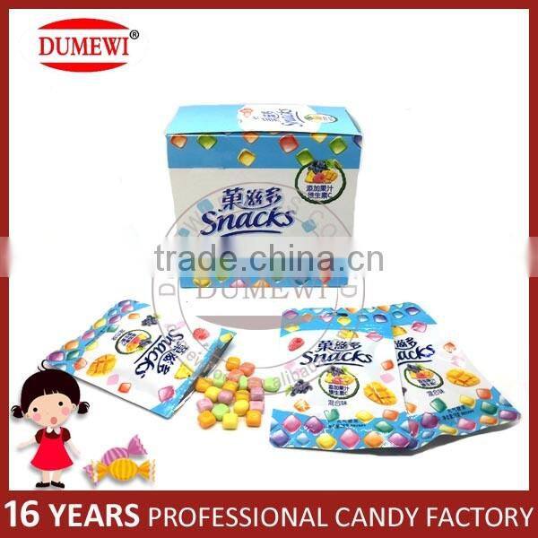 HALAL Crispy Mixed Fruit Juice Soft Candy Chewy Candy