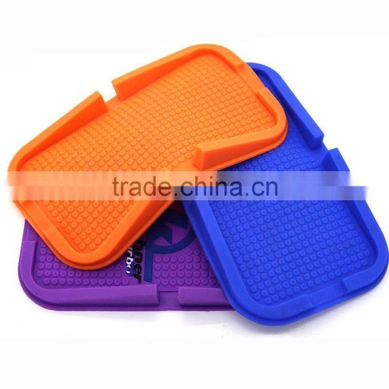 New coming flexible silicone anti slip mat, wholesale soft silicone anti-slip phone mat silicone magic sticky pad