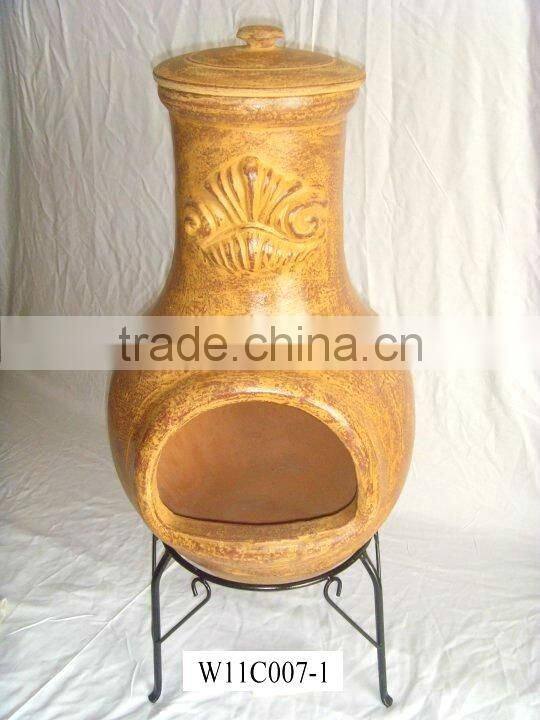 CLAY STOVE CHIMNEY POT