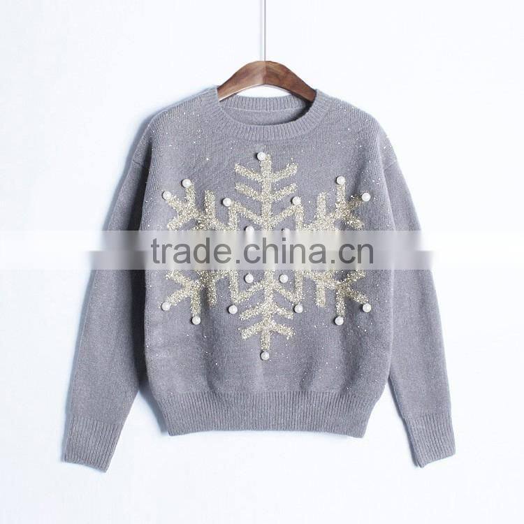 2017 Fashion Sweater New Design Winter Women Knitted Pullover Christmas Sweater