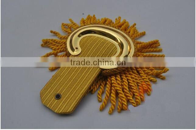 custom cotton blue and yeallow tassel band/military uniform should boards/epaulets