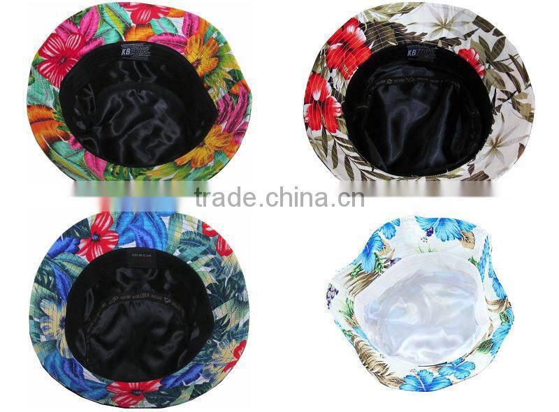 Beautiful Flower Bucket Hat Wholesale , Tie Dyed Bucket Hat, Bucket Hat