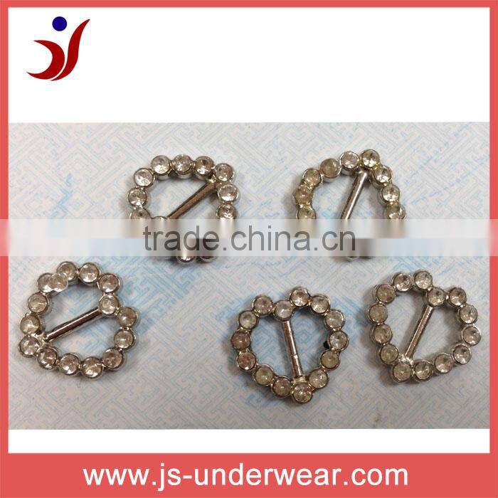 fashion underwear sliver diamond metal heart-shaped adjustment garment accessory