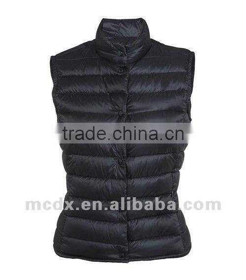 nylon down padded gilet