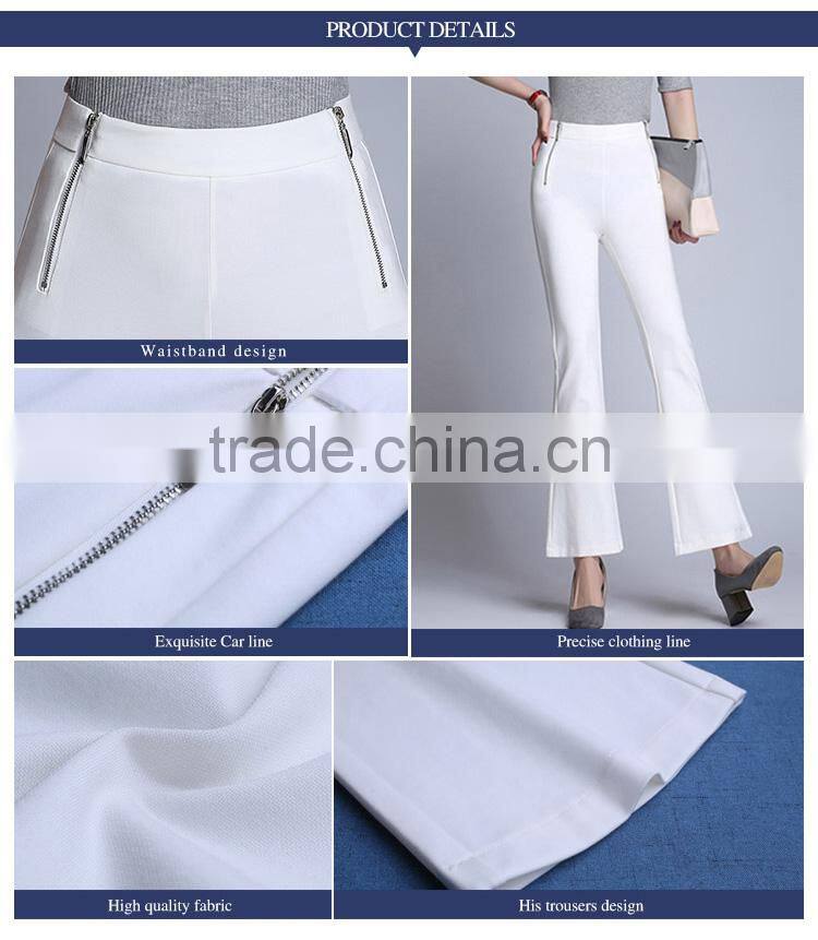 The new flared pants, women nine points, pants stretch, slim casual pants, women's trousers custom made