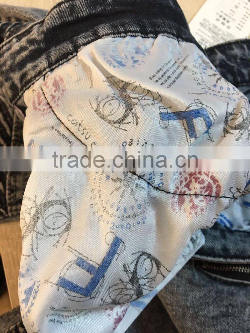 GZY New Design Narrow Feet Men Denim Jeans In High Quality 2017