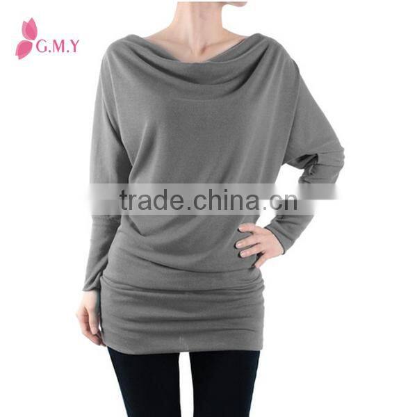 Women's Long Sleeve Basic Tunic Top, High Fashion Womens Clothing ladies garment