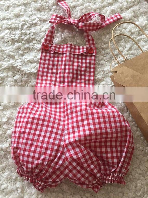 New arrival toddler clothing pink seersucker bubble wholesale fancy newborn baby clothes romper