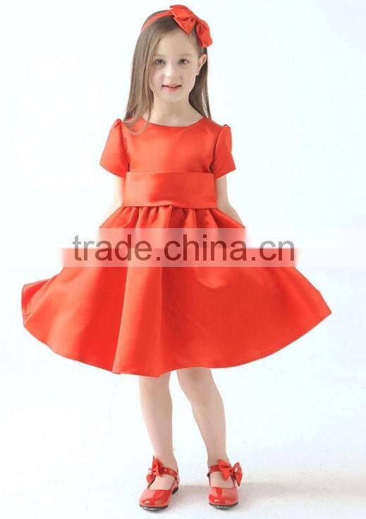 Hot sale baby girl 2017 new summer clothes children boutique printing wholesale cheap blue wave point kid girl child dress