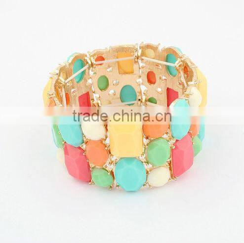 Exquisite version of the elastic wide bracelet The new fashion bracelets