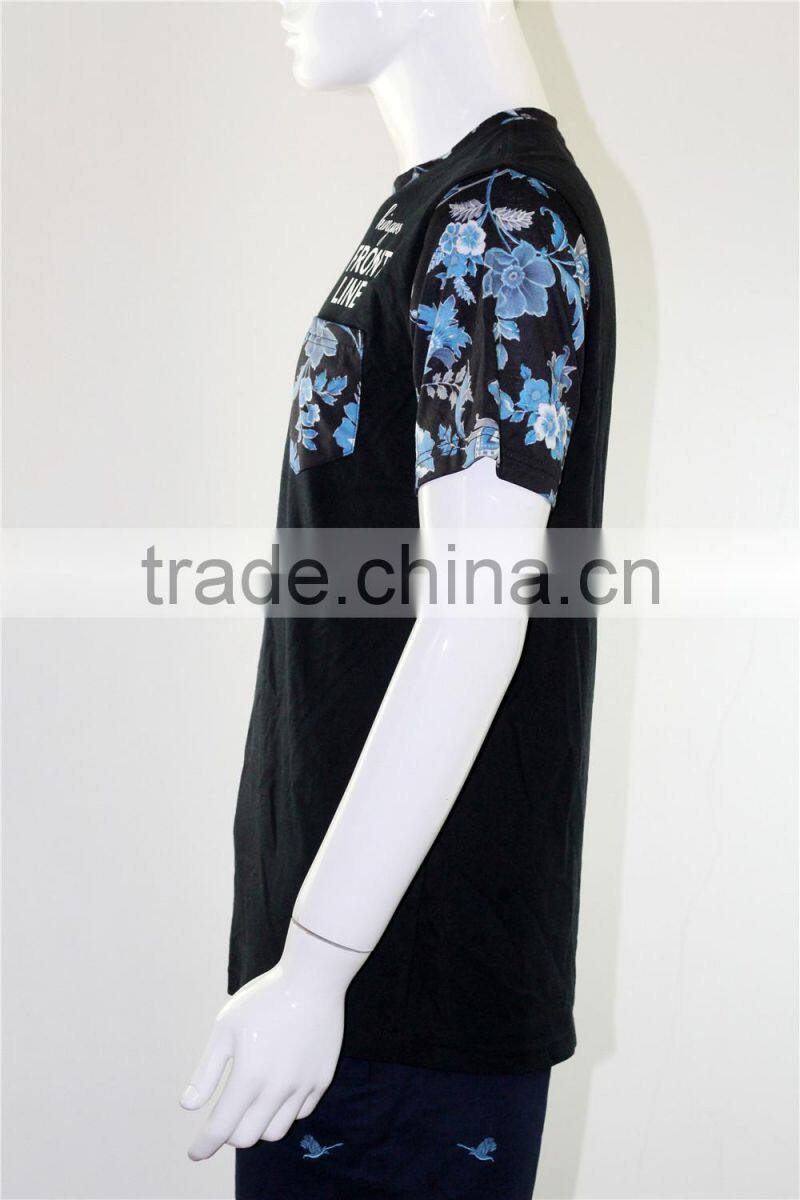 2015-2016 new design export men short t-shirt, printed men's shirts, high quality shirts