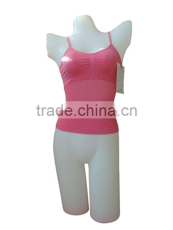 nice quality new style seamless woman underwear sexy lingerie ladies mesh hole camisole