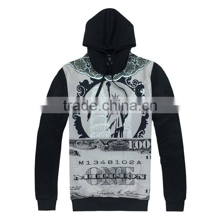 3D Print Cut And Sew Pullover Wholesale 100 Polyester Dry Fit Hoodie Printing Sublimation