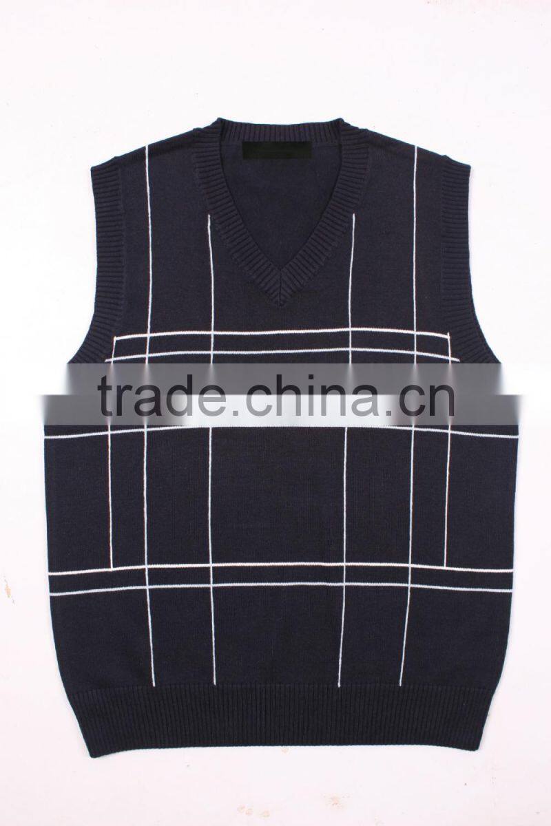 High Quality Plain Grey V Shape Sweater