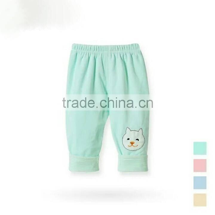 korean style children pants wholesale bear pattern cotton baby trousers