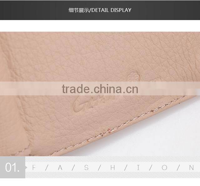 High Quality Women Leather Long Wallet Fashion Pure Color Clutch Bag Women