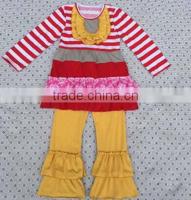 2016 wholesale spring baby clothing set girls pajamas christmas baby japamas for kids