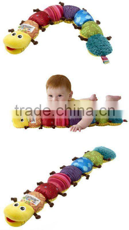 Hot!!!Popular Colorful Musical Inchworm musical baby plush toys educational toys