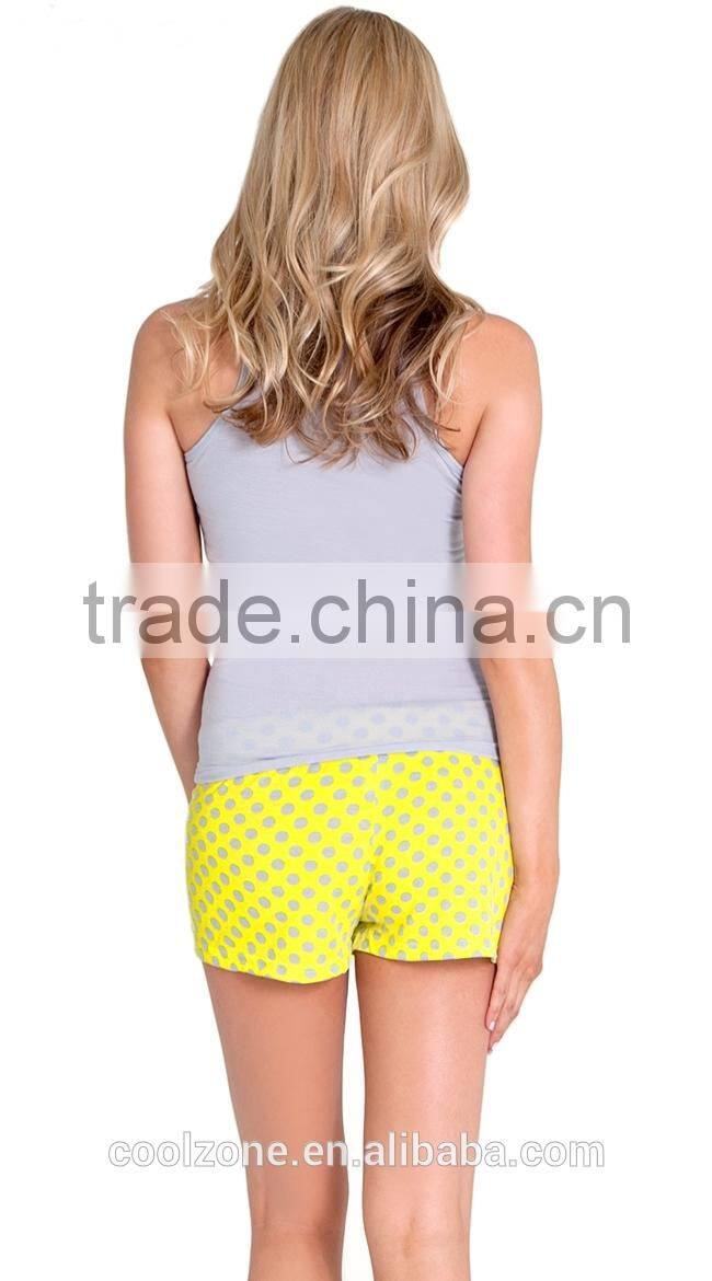 Comfortable heart polka dot print pajama fashion pajama set