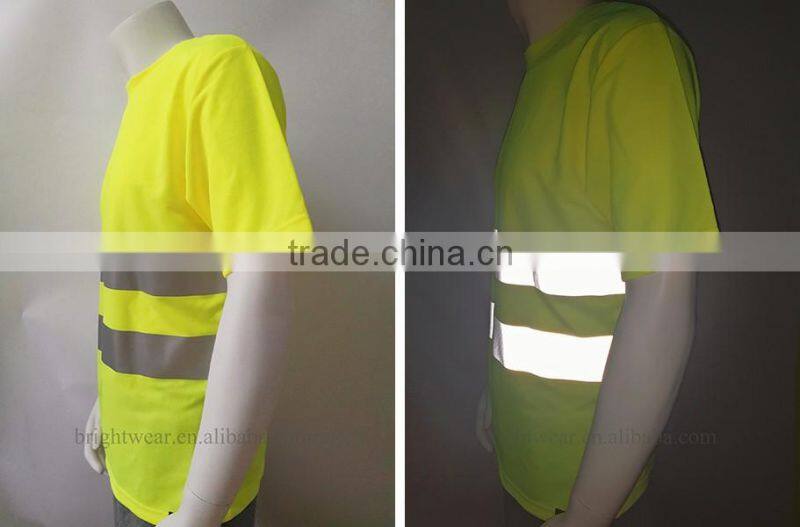 ANSI 107 Lime short sleeve birdeye mesh security t-shirt
