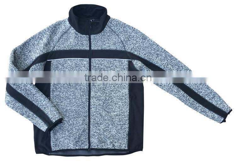 Jumper anoraks coarse needle mens knitted wear hiking jacket