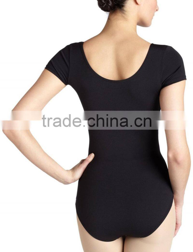 Women's Team Basic Short Sleeve Leotard/Bodysuit