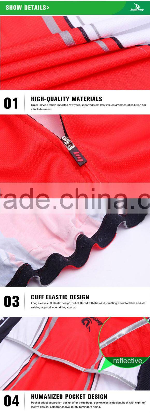 BEROY 2016 3D anatomical cutting design bicycle garment for men,wicking short sleeve cycling suit