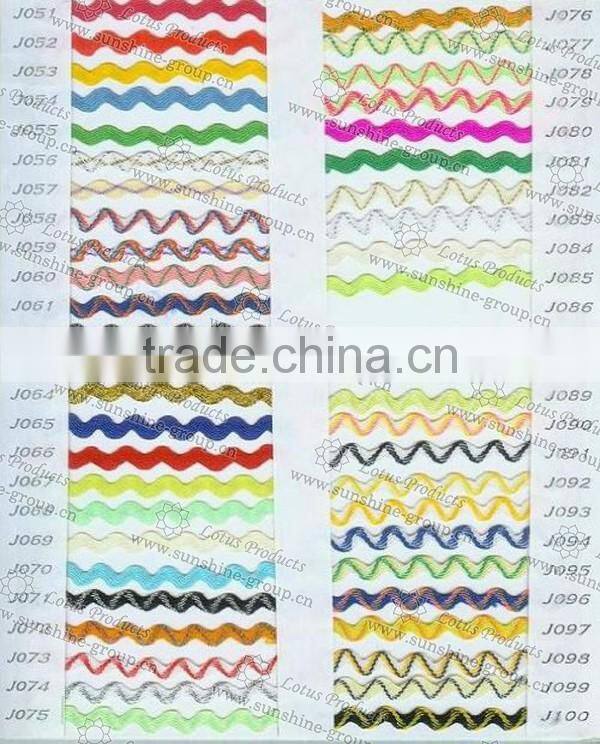 2017 Metallic Yarn Zig Zag Lace Trimming 002