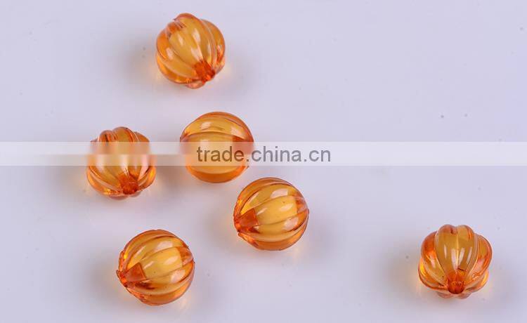 Pumpkin shape Beads inside Beads