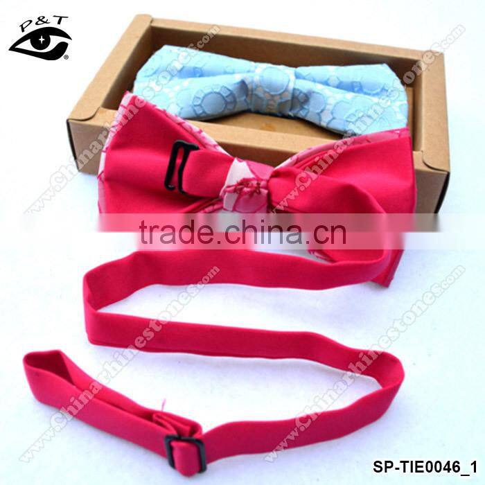 9 Colors 12x6 CM Flower Embroideried Jacquard Party Bow Tie Silk Bowtie for Men