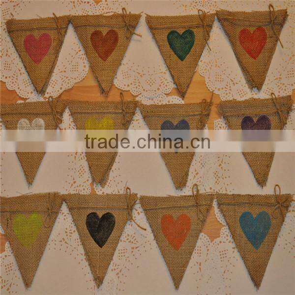 Personalised Bunting, Hessian Save The Date Wedding Bunting, Vintage Rustic Photo Prop Bunting