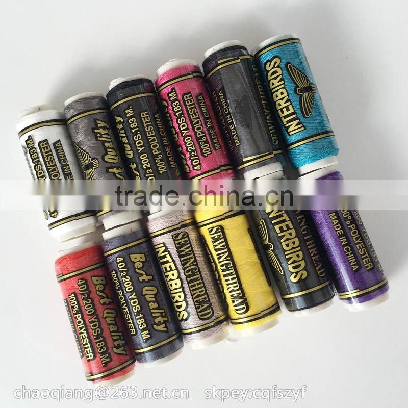 long-staple cotton sewing thread,colored sewing thread,hair extension tools colored sewing thread