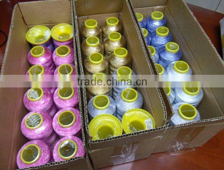 polyester and rayon high strength sewing thread with high quality