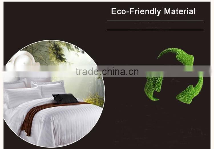 alibaba China luxury satin stripe hotel bedding set