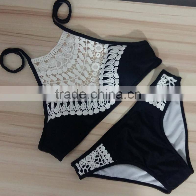 pineapple double side swimwear bikini/ mzyg halter bikini swimwear/ fancy bikini set swimwear beachwear