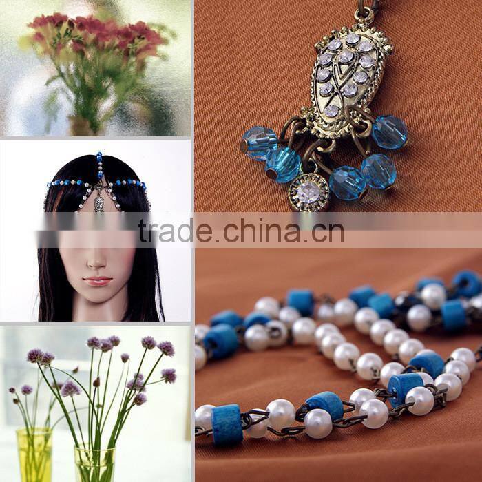 Two Row Wave Tassel Chain Crystal Charm Women Head Hair Headband Headpiece Hot