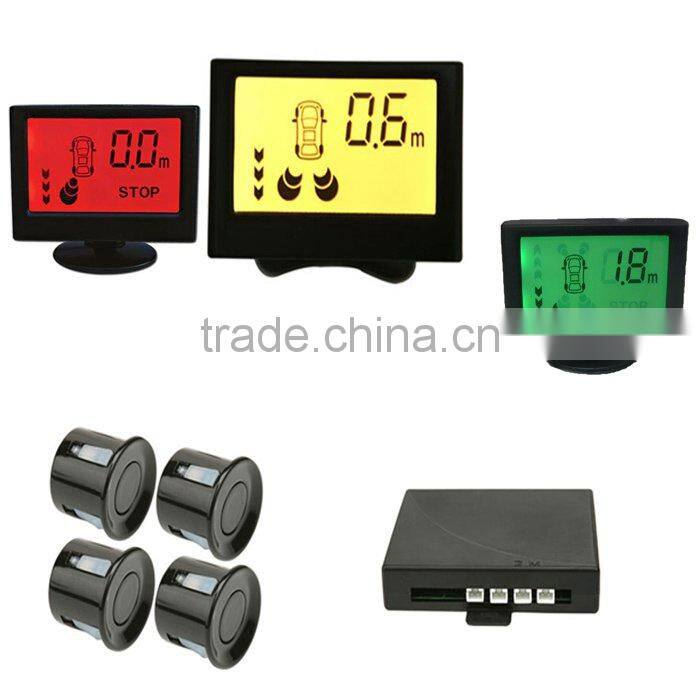 Hot sales! Wireless LCD Display car reverse parking sensors with rearview mirror