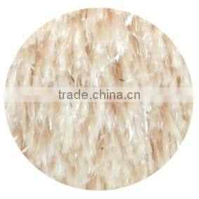 warp stretch knitted warm peacock cashmere silver faux fur plush fabric