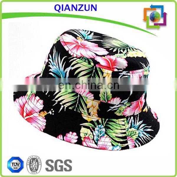 Blank floral Cotton Bucket Hat Boonie Bucket hats/caps